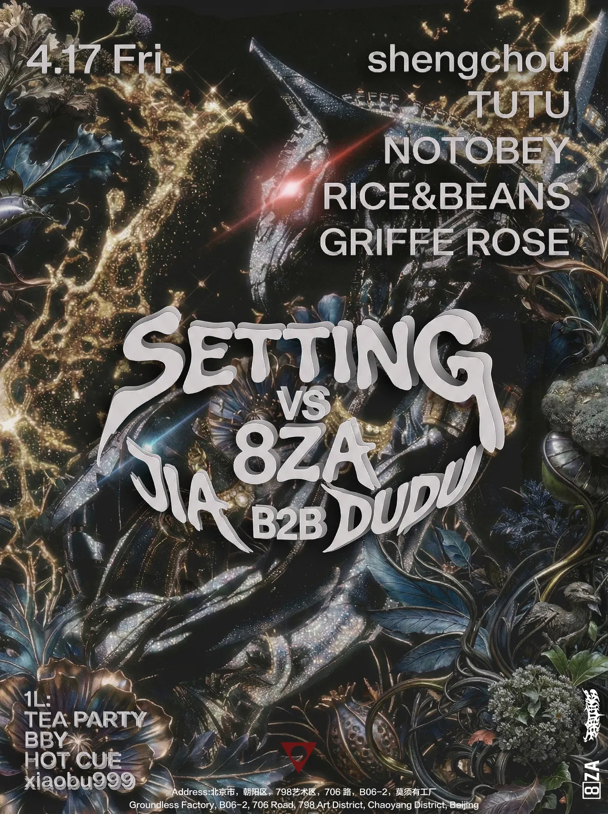 poster: BAZA x SETTING Groundless Factory Takeover